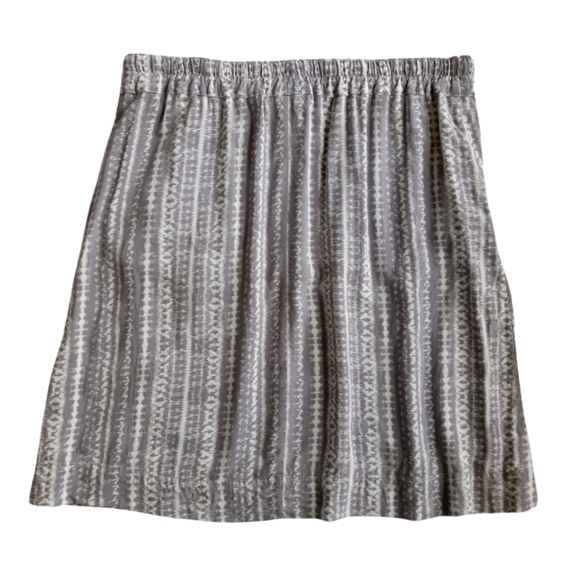 EDDIE BAUER Skirt Grey Pattern Lightweight with Pockets - Picture 7 of 8